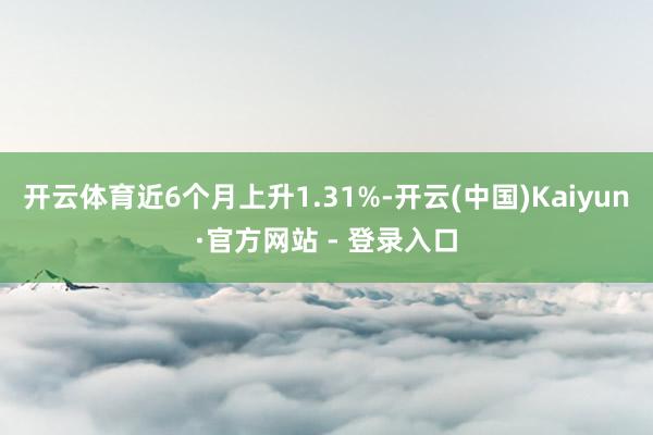 开云体育近6个月上升1.31%-开云(中国)Kaiyun·官方网站 - 登录入口