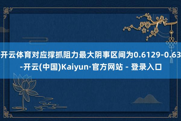 开云体育对应撑抓阻力最大阴事区间为0.6129-0.63-开云(中国)Kaiyun·官方网站 - 登录入口