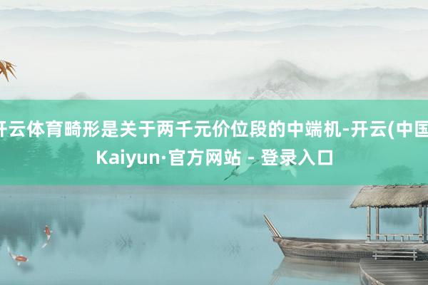 开云体育畸形是关于两千元价位段的中端机-开云(中国)Kaiyun·官方网站 - 登录入口