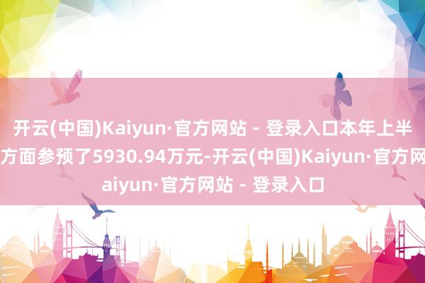 开云(中国)Kaiyun·官方网站 - 登录入口本年上半年公司在研发方面参预了5930.94万元-开云(中国)Kaiyun·官方网站 - 登录入口